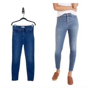 Madewell 9” Mid Rise Skinny Jeans